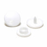 Plastic Snap Fasteners - White - size 2