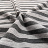 Heather Gray and Charcoal Stripes - Jersey Knit