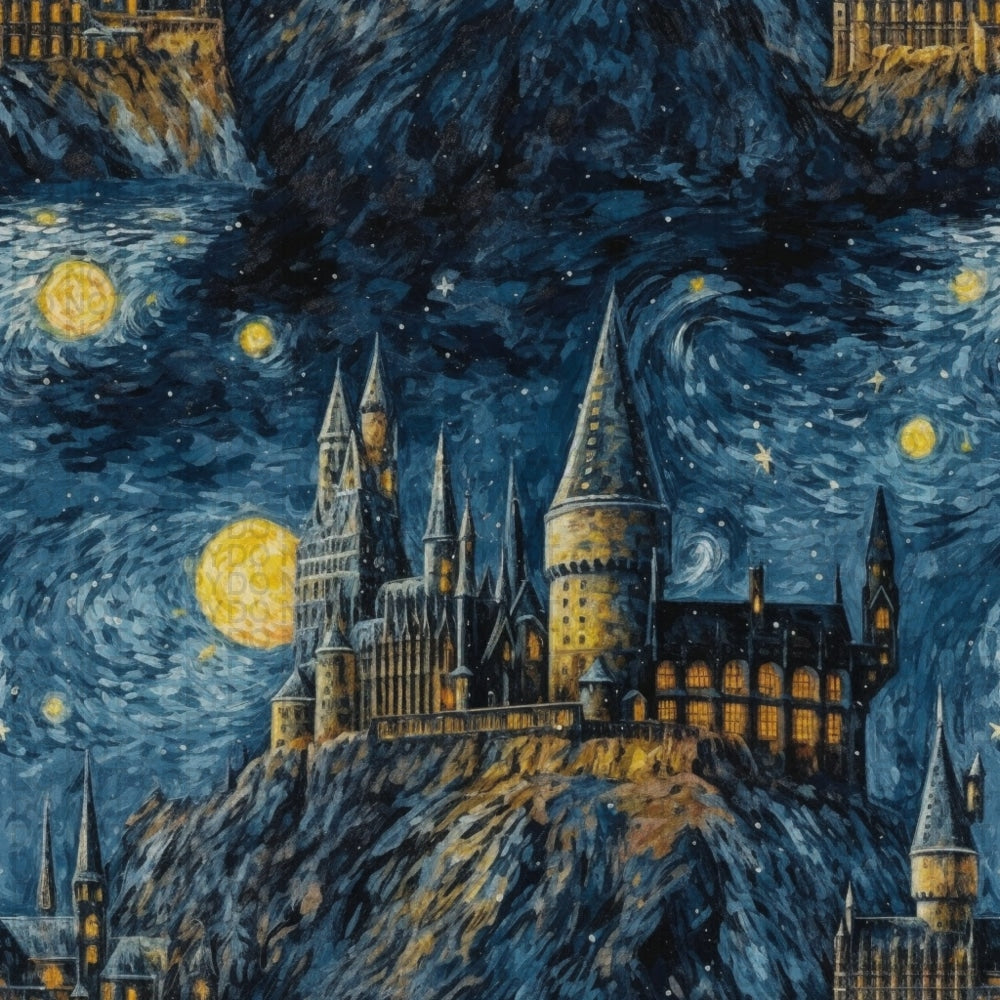 Wizard - School Large Scale Jersey Knit Prints