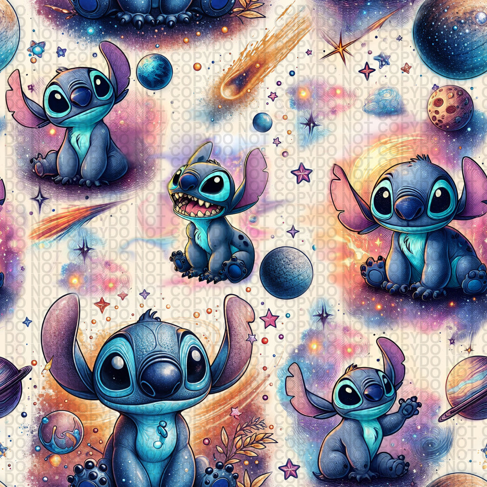 Little Alien In The Galaxy - Light Regular Scale Jersey Knit New