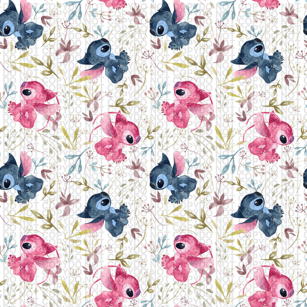 Little Alien And Friend - Regular Scale Jersey Knit Prints