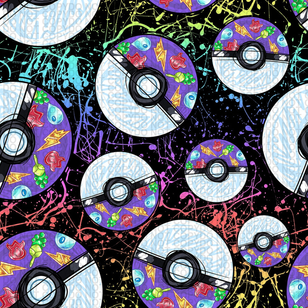 Copy Of Amazing Pocket Monsters - Regular Scale Jersey Knit Prints