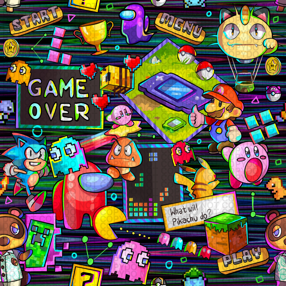 Ultimate Gamer - Large Scale Jersey Knit Prints