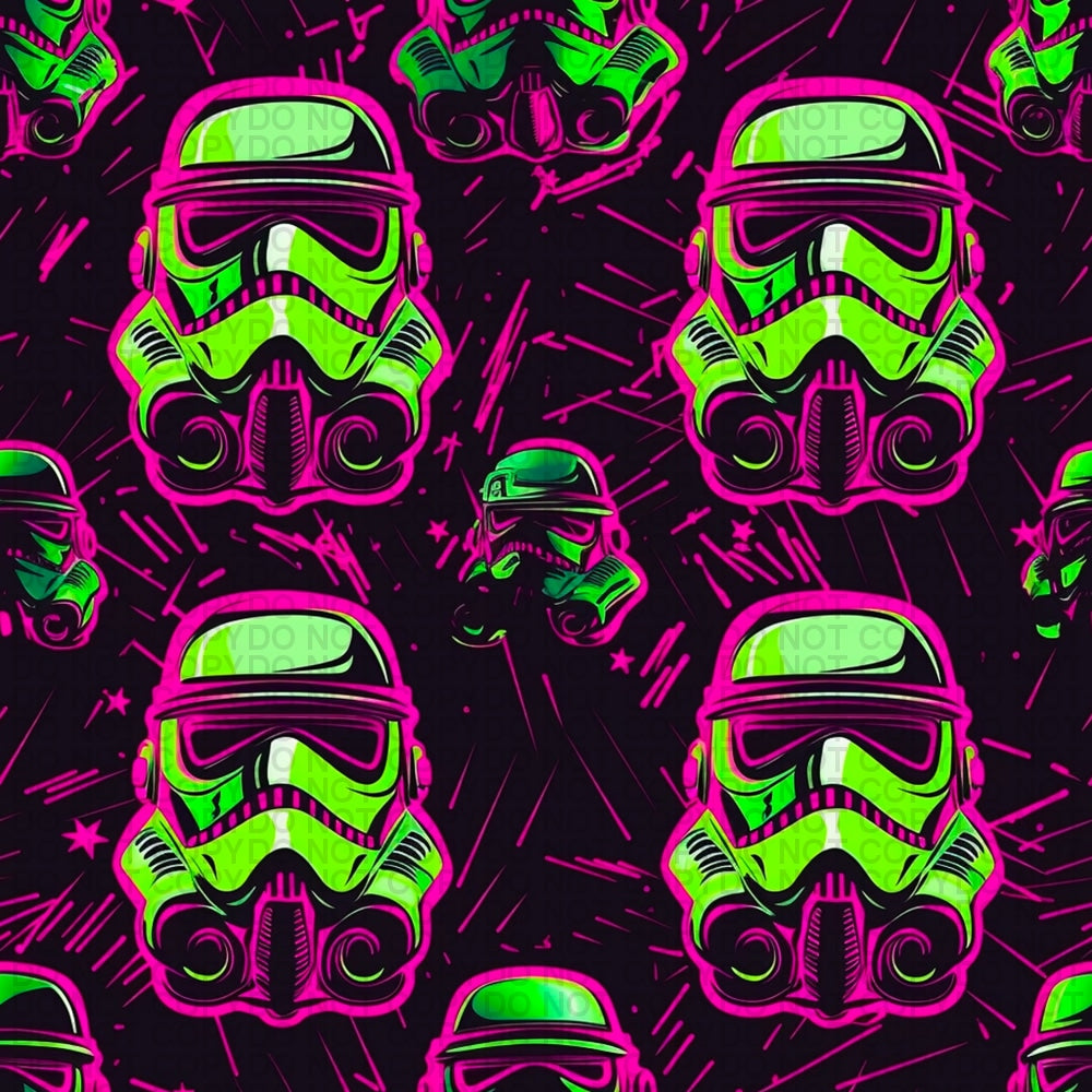 Space Wars - Neon Trooper Regular Scale Jersey Knit Prints
