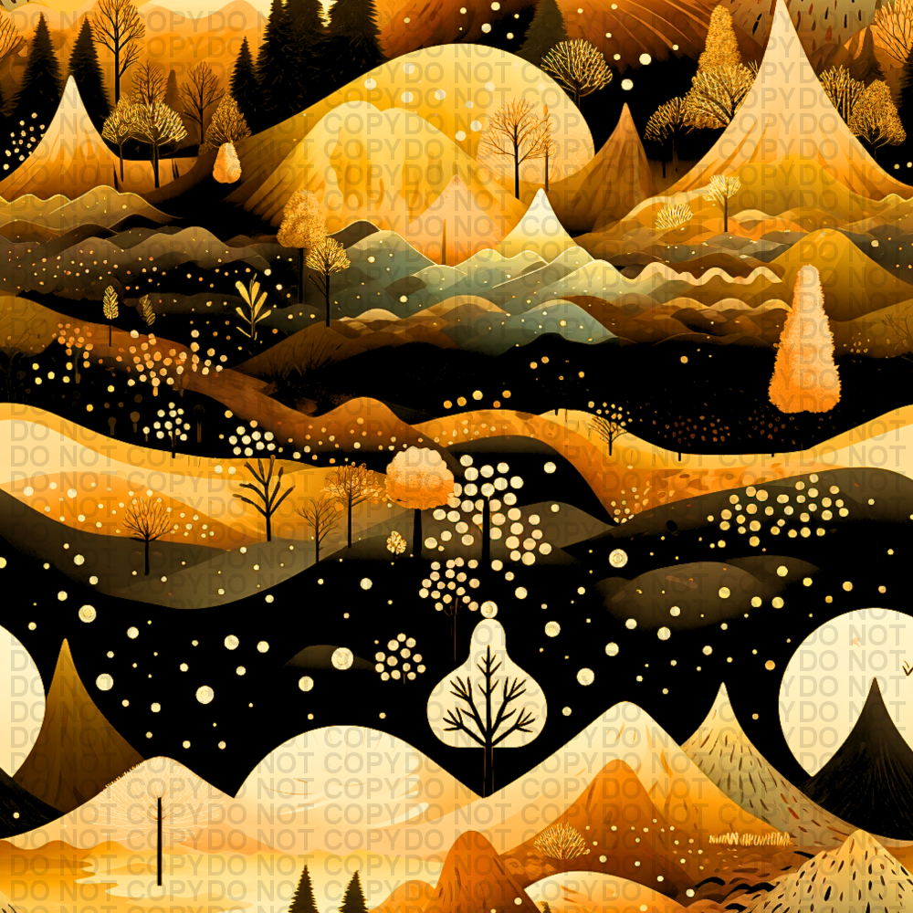 Mountain Sunset - Regular Scale Jersey Knit Prints