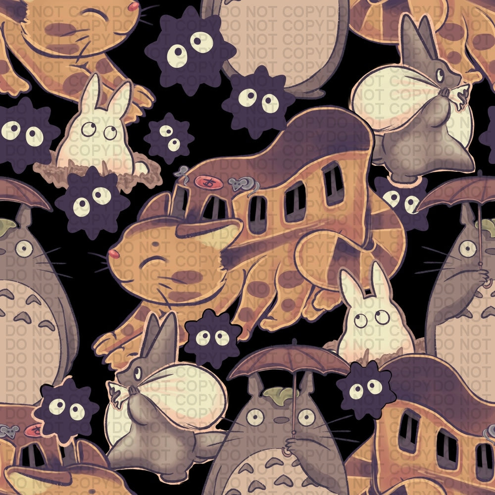 Adorable Neighbor & Catbus - Regular Scale Jersey Knit Prints