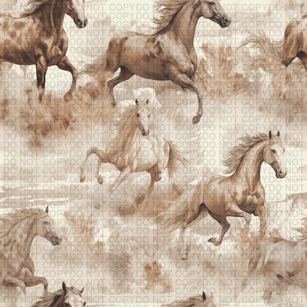 Wild Horses - Large Scale Jersey Knit Prints