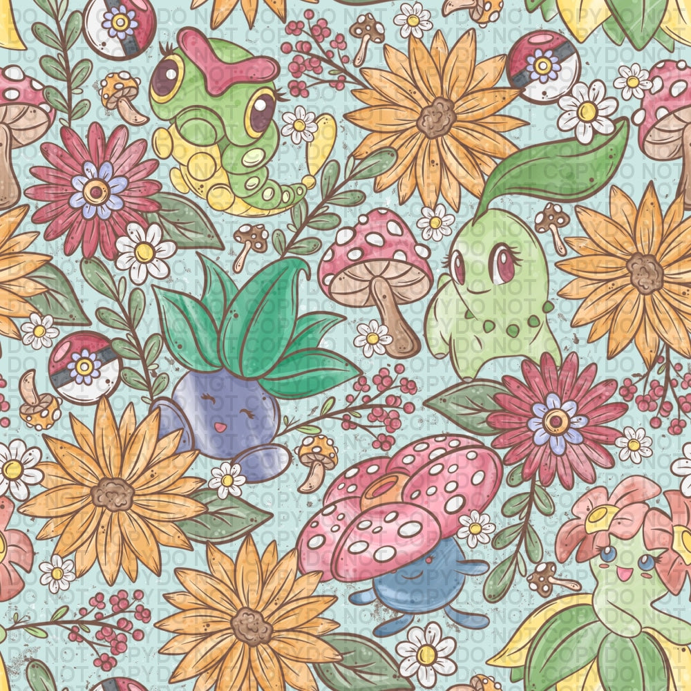 Forest Pocket Monster - Swim 1M In-House Printing
