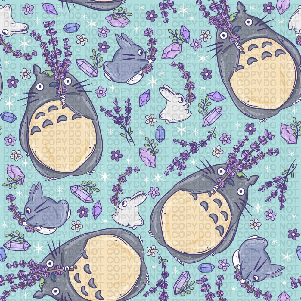 Neighbour - Lavender Large Scale Jersey Knit Prints