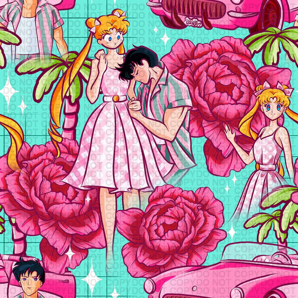 Sailor Girls - Doll Large Scale Jersey Knit Prints