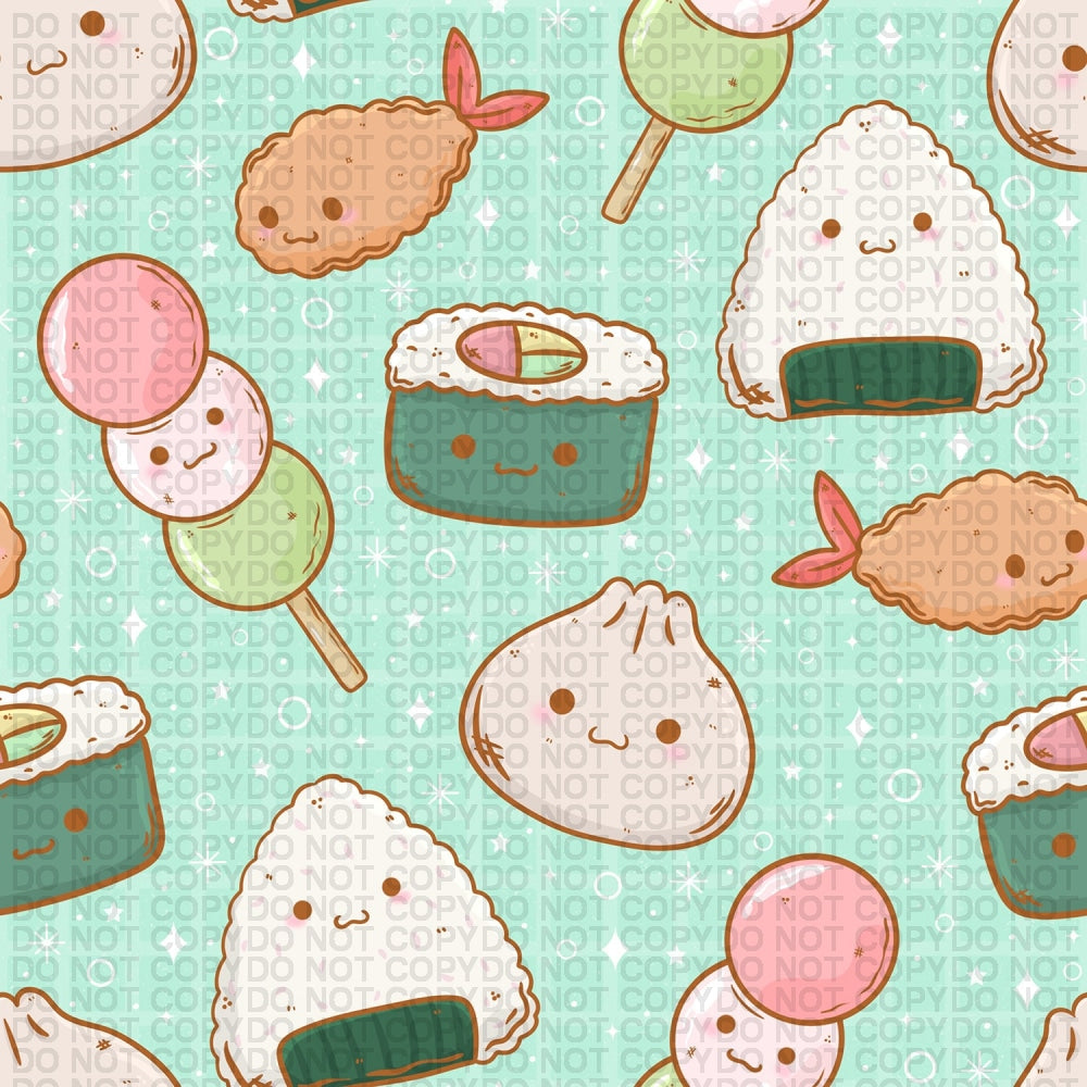 Sushi Kawaii - Small Scale Jersey Knit Prints