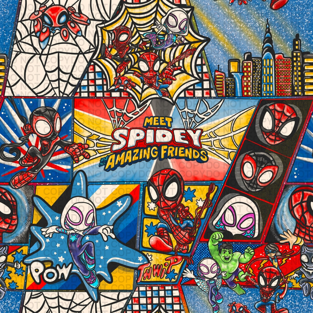 Magic Web Kid - Comic Regular Scale Jersey Knit Prints