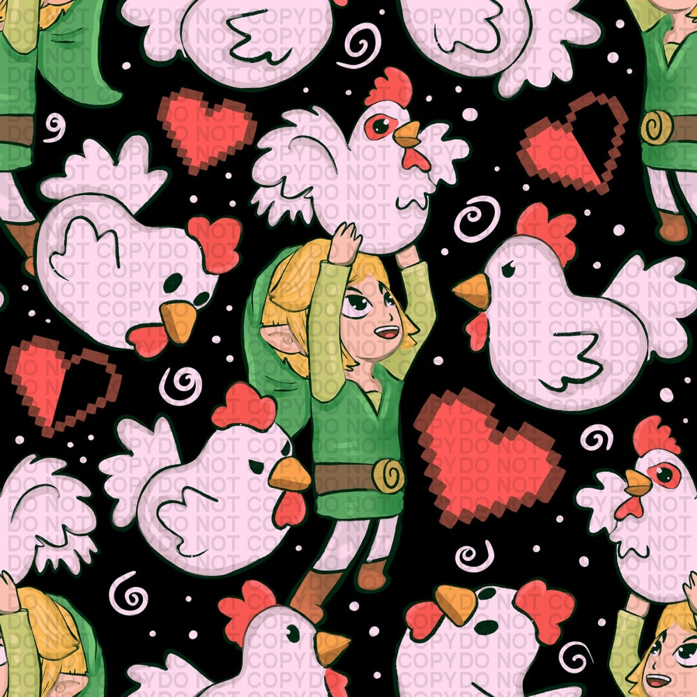 Little Legend - Chicken Regular Scale Jersey Knit Prints