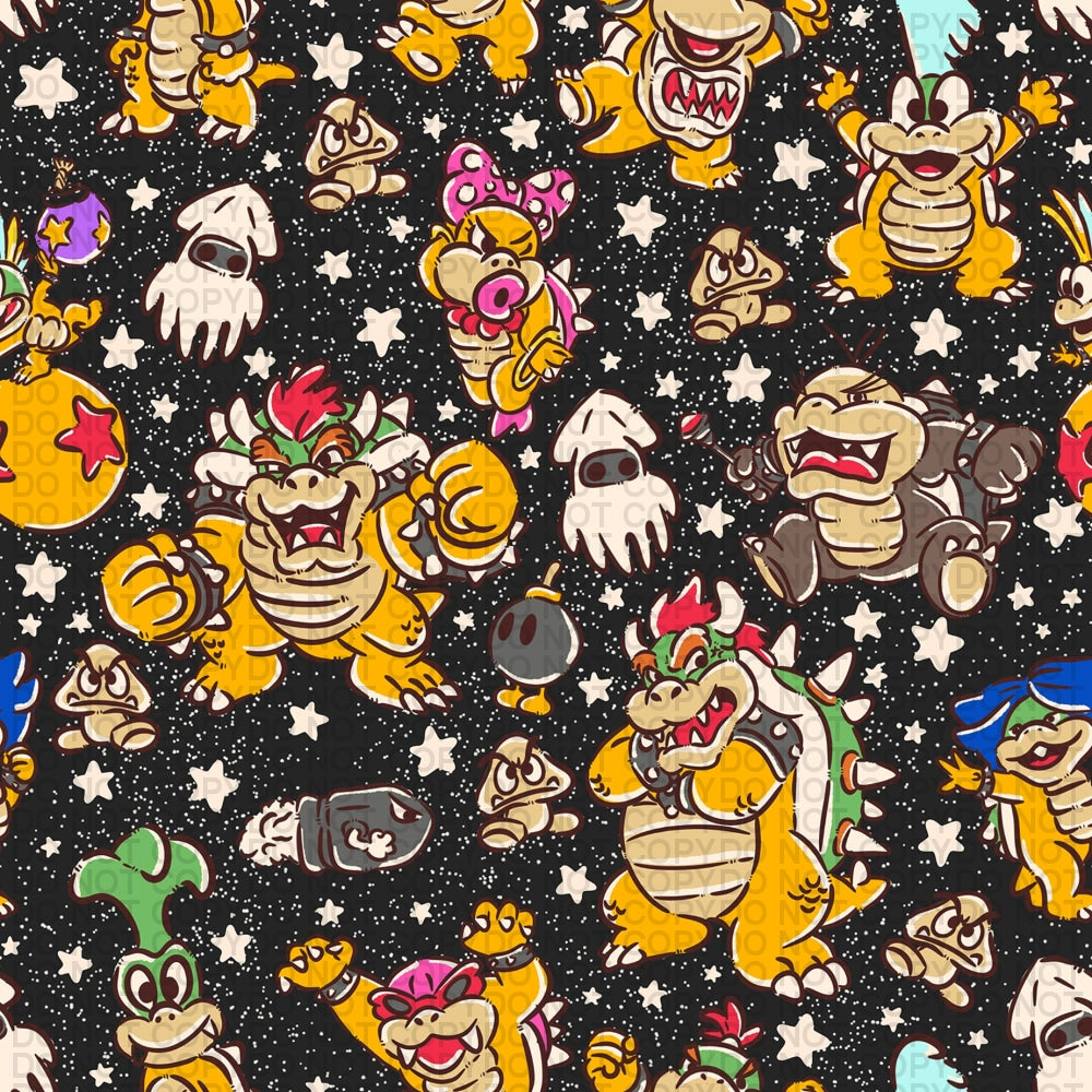 Plumber Brothers World - The King Regular Scale Jersey Knit Prints