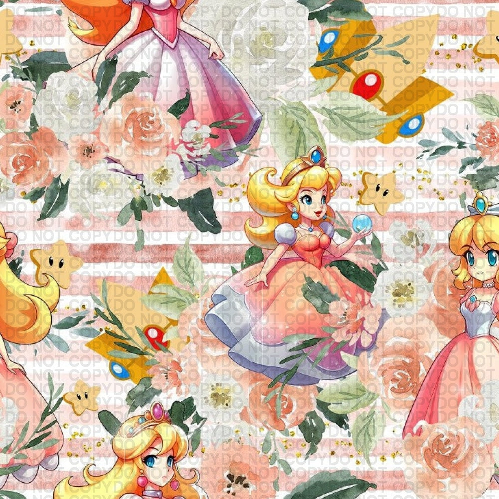 Plumber World - Peach Regular Scale Jersey Knit Prints