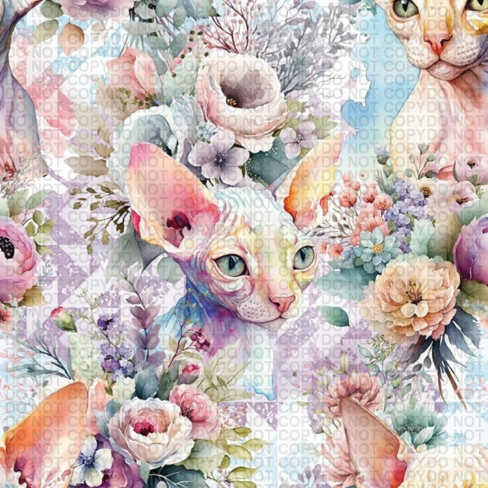 Sphynx Cat - Large Scale Jersey Knit Prints