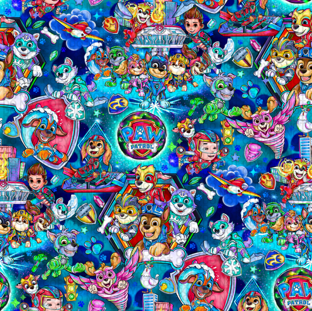 Hero Puppies - Scene Size- Jersey Knit New