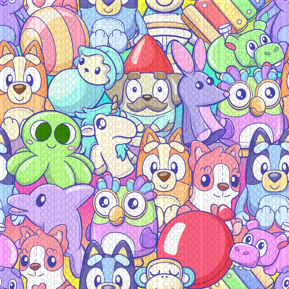 Puppy Toys - Regular Scale Jersey Knit Prints