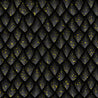 Écailles de Dragon - Noir - Tricot de Coton