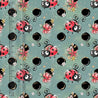 Petite Coccinelle - Pois fond bleu - 220 gsm Tricot de Coton