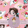 Princess - Tea Party - Pink - Jersey Knit