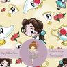 Princess - Tea Party - Jaune - Tricot de Coton