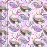 Mermaids - on Pink - 220 gsm Jersey Knit