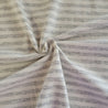 White and Heather Medium Gray Stripes - Jersey Knit