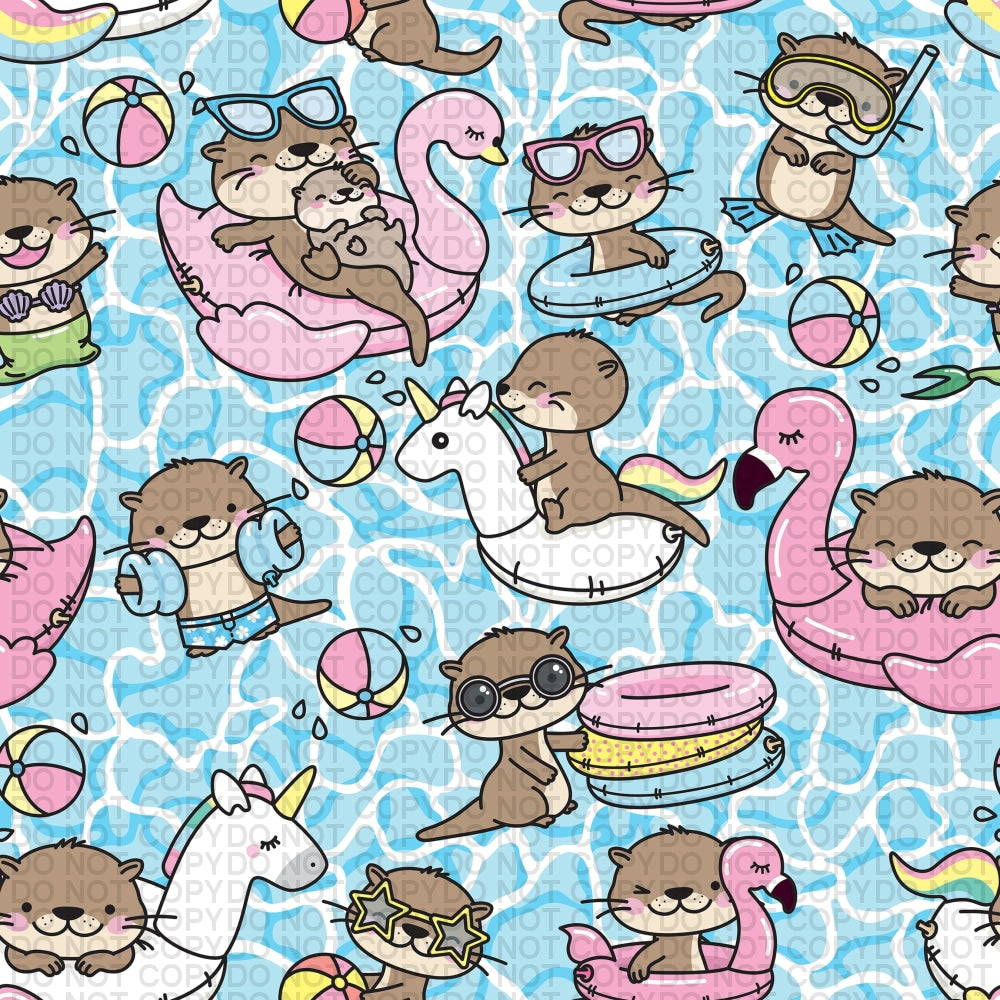 Otter - Pool Life Regular Scale Jersey Knit Prints