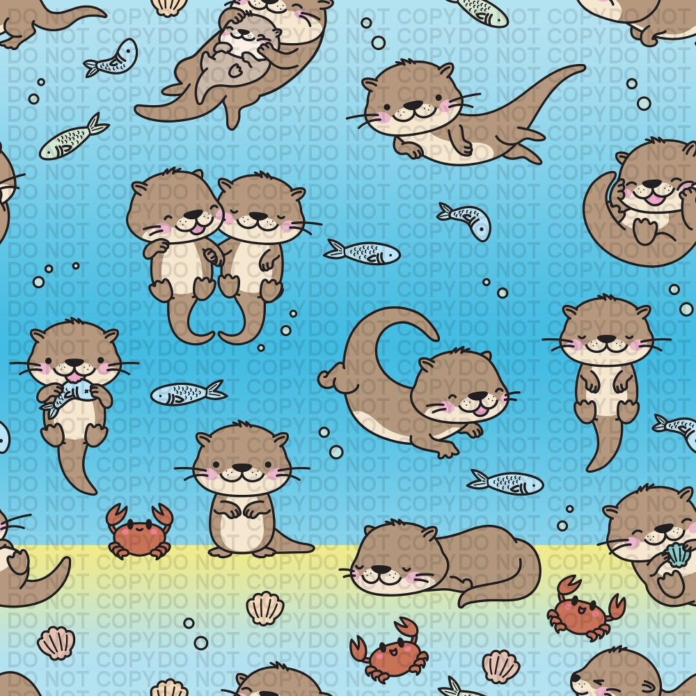 Otter - Lake Life Regular Scale Jersey Knit Prints