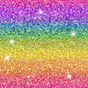Glitter - Bright Rainbow Ombre - Jersey Knit