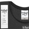 Satin Sewing Label - Fiber Content to add - Handmade With ❤
