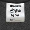 Satin Sewing Label - Size to add - Made with L❤ve by Mom