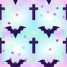 Goth - Pastel Bats and Crosses - Regular Scale