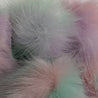 Cotton Candy pom-pom with snaps (fake fox fur)
