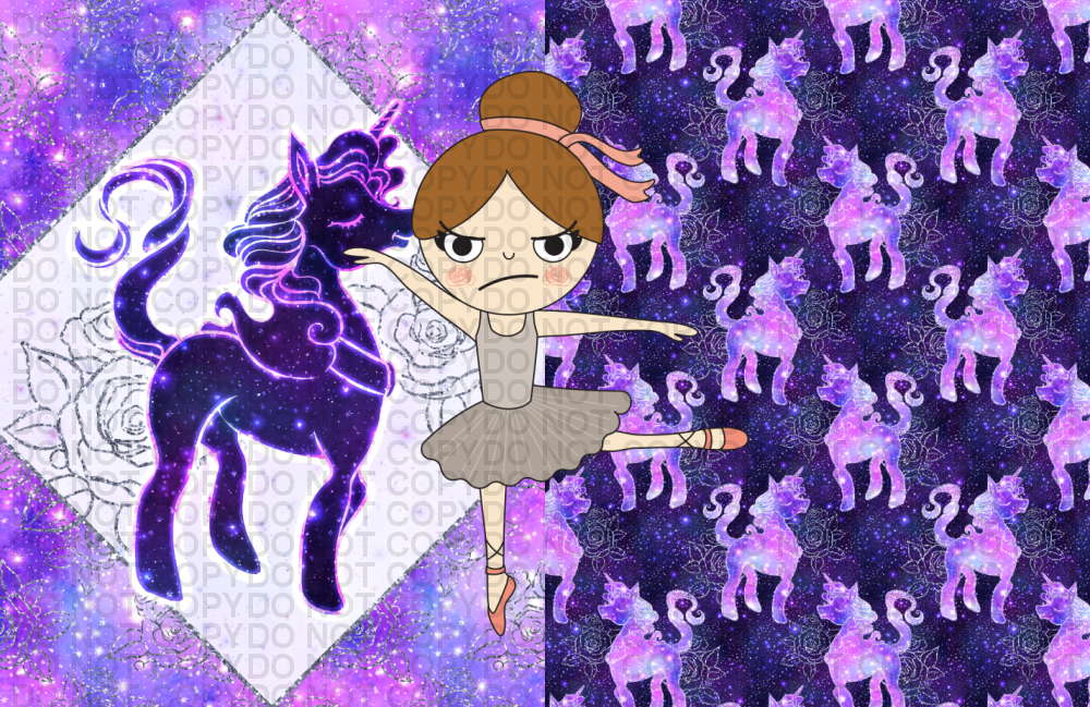 Galaxy Unicorn & Flowers - Kids Blanket
