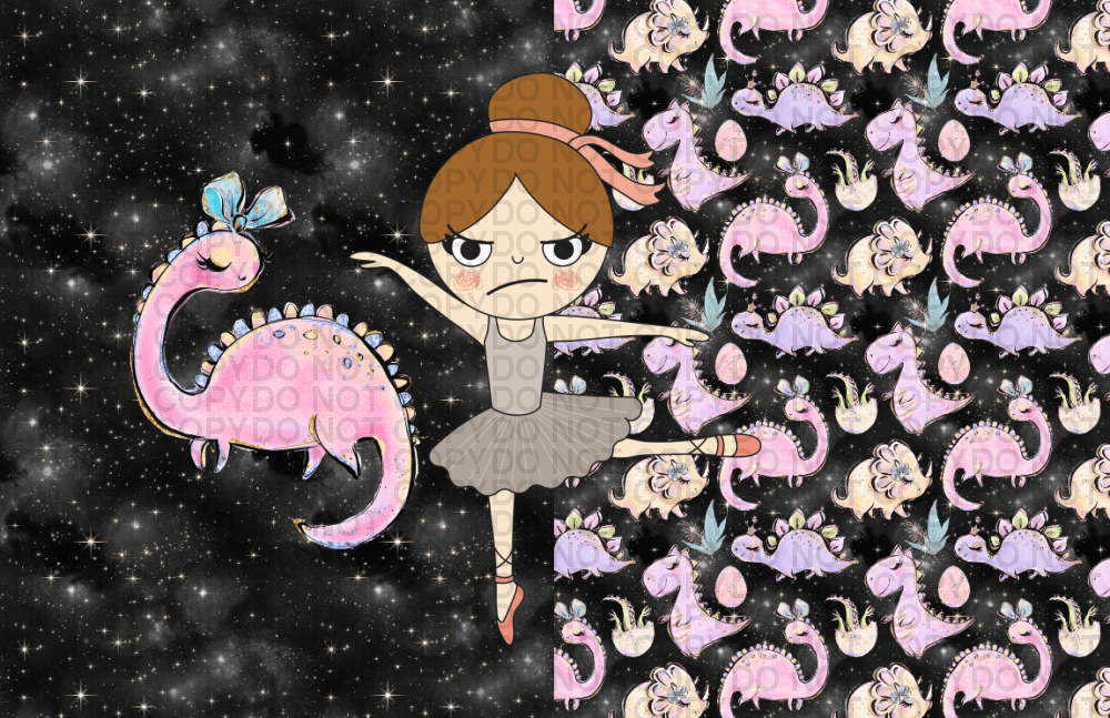Dino On Black - Kids Blanket