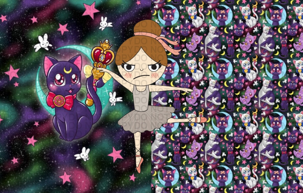 Cat Galaxy On Black - Kids Blanket