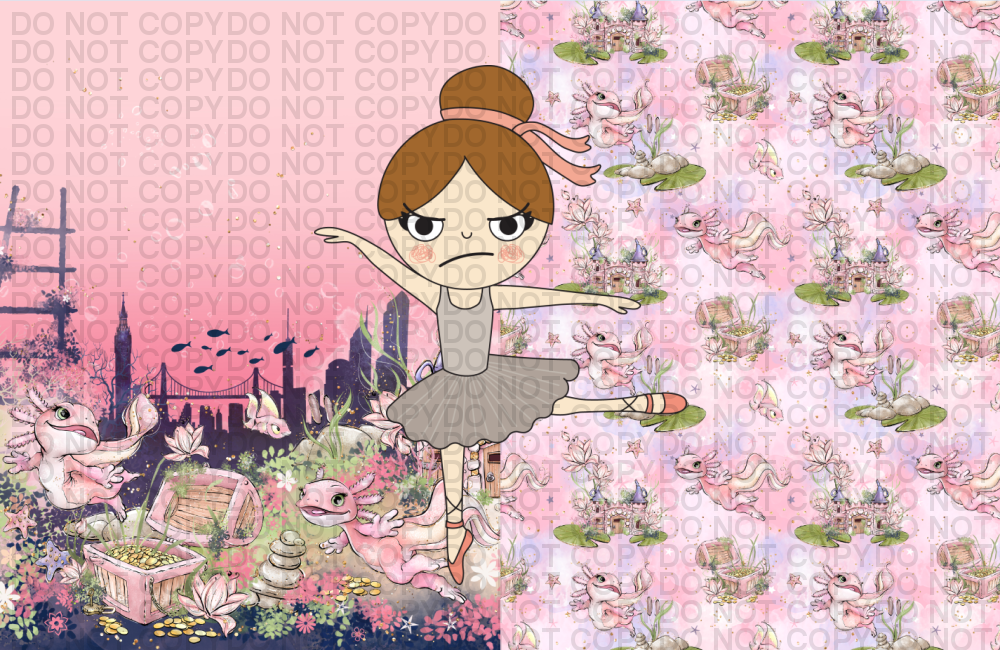 Axolotl In Pink - Kids Blanket