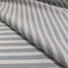 White and Heather Denim Gray Stripes - Jersey Knit