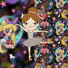 Galaxy Girls On Black - Kids Blanket