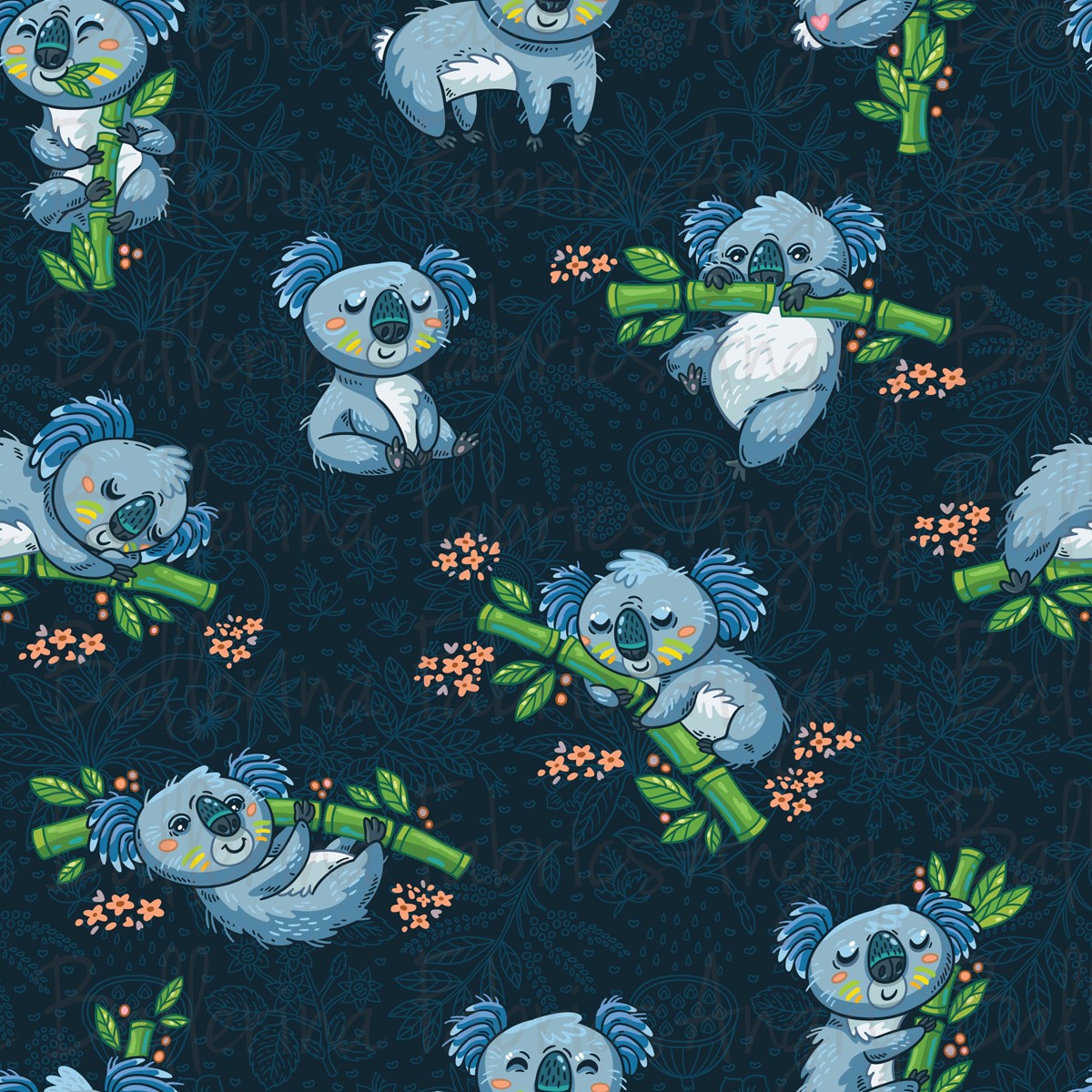 Koalas - Regular Scale - Jersey Knit – Angry Ballerina Fabrics