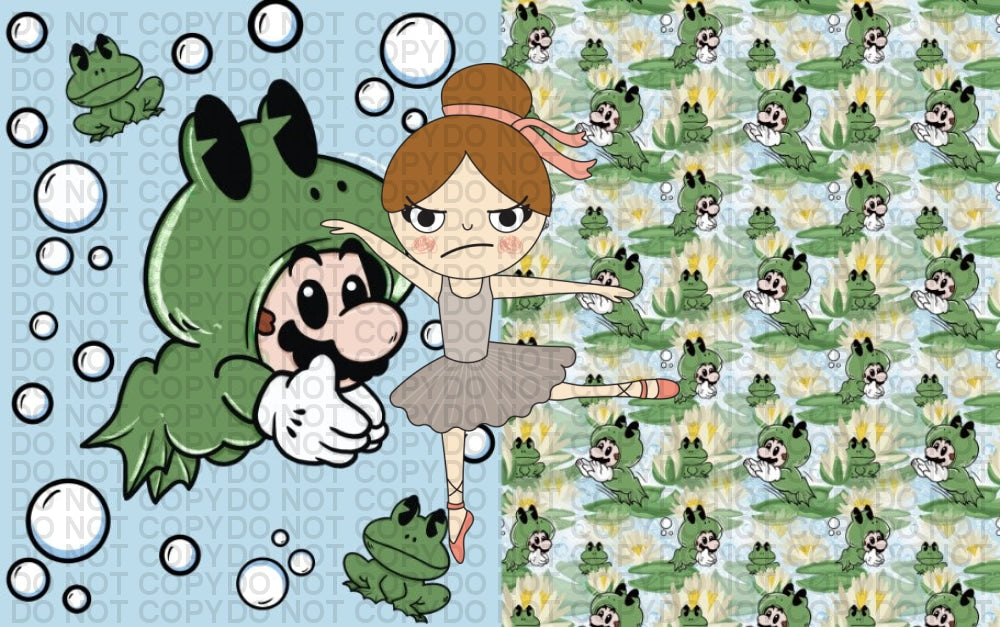Plumber Brother Frog Swim - Kids Blanket