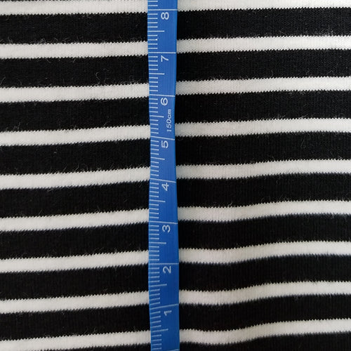 Black and White Stripes (medium) - Jersey Knit – Angry Ballerina Fabrics