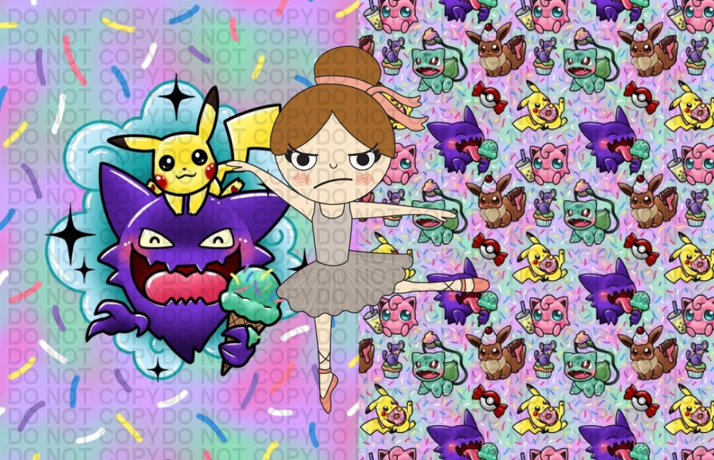 Pocket Monster Sweets Pink - Kids Blanket