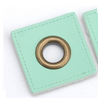 Sew-on patch with grommet -  Pastel Green (bronze) - Pack of 2